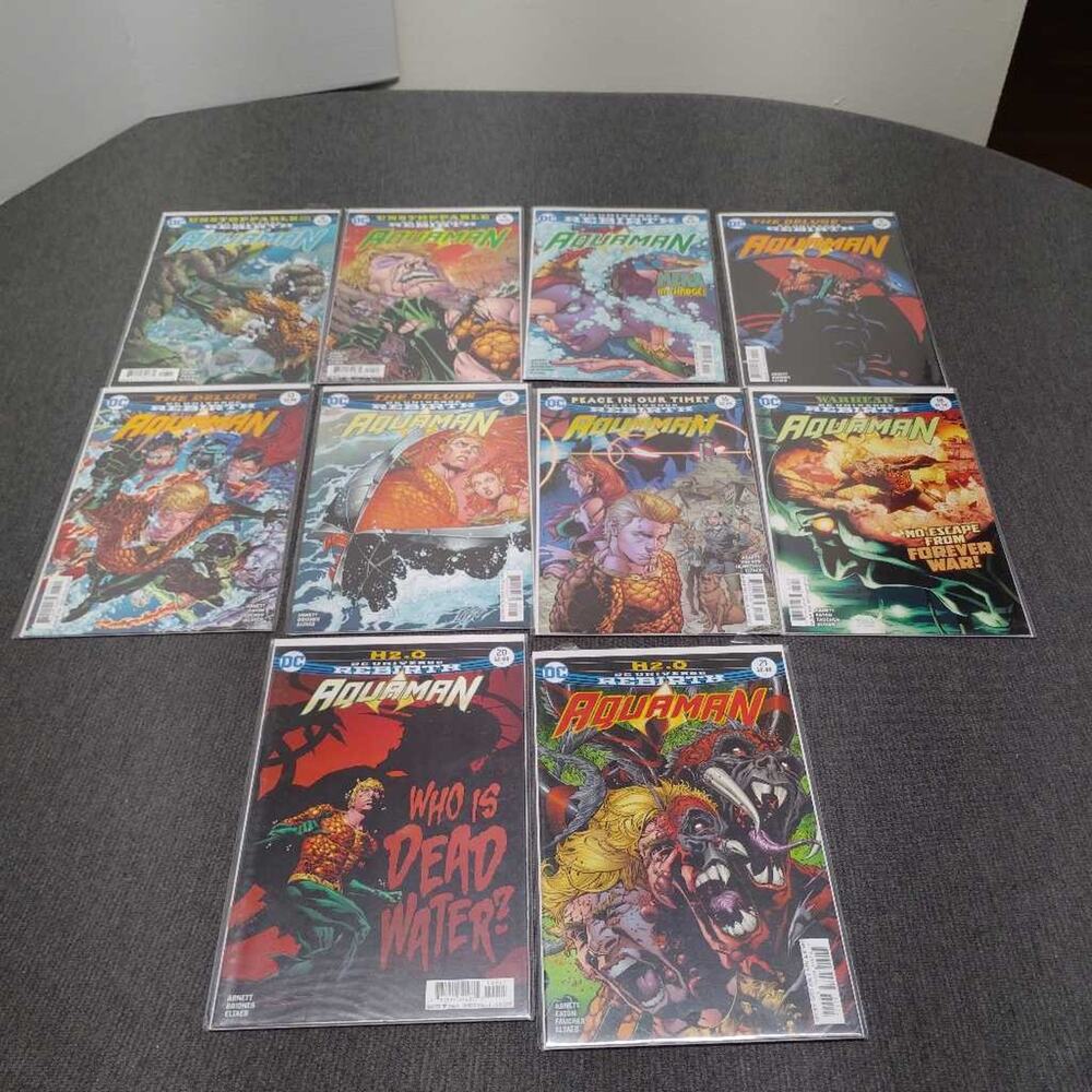 DC Comic Aquaman Rebirth Comic Lot Issues 8 9 10 11 13 15 16 18 20 21 Dan Abnett